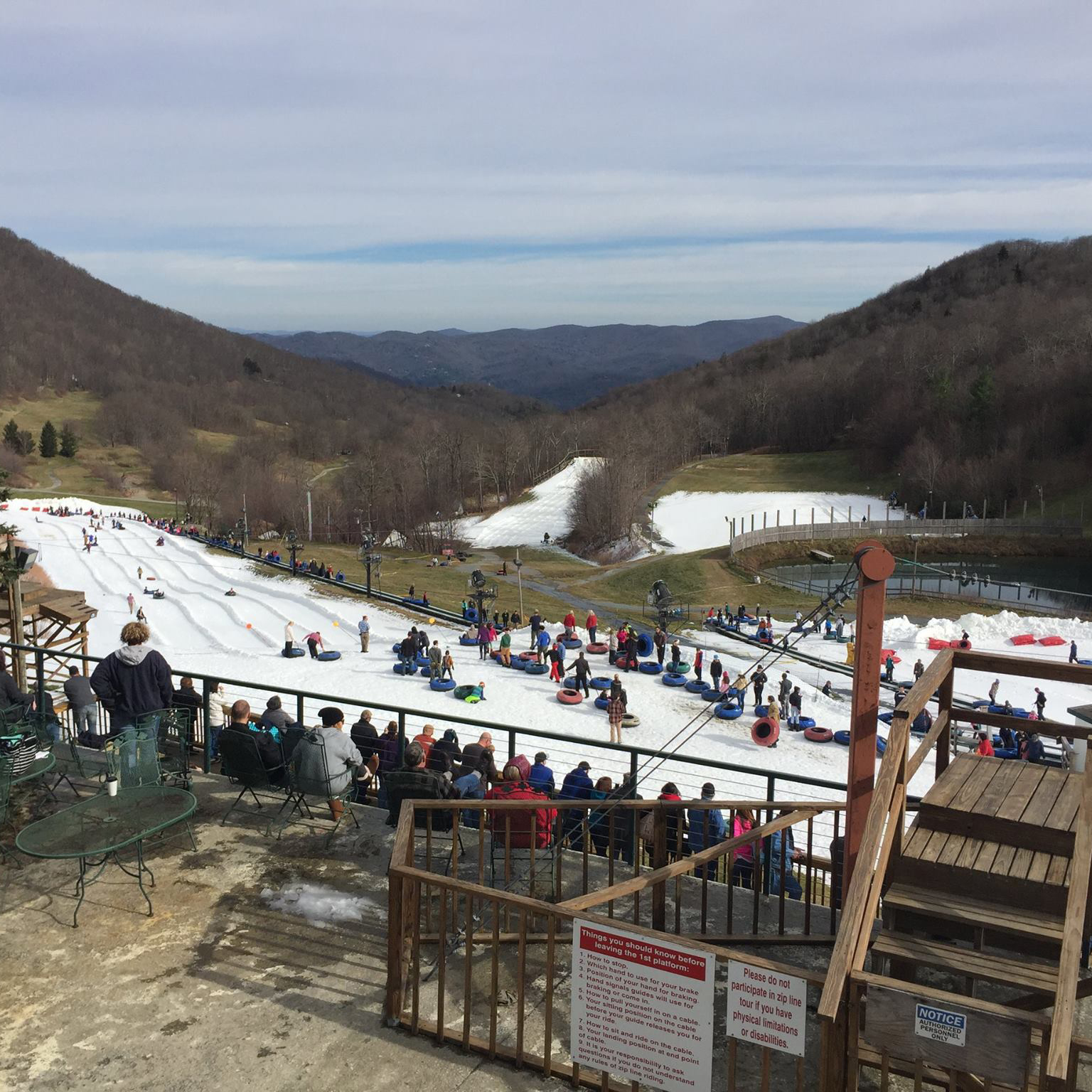 Hawksnest Snow Tubing