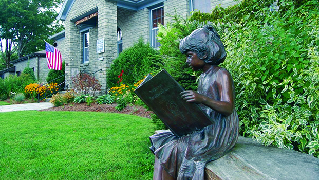 Jessie Blowing Rock Library Sculpture