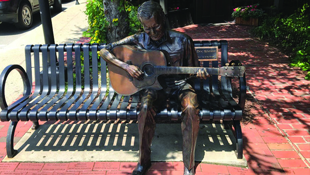 Doc Watson Statue Boone NC